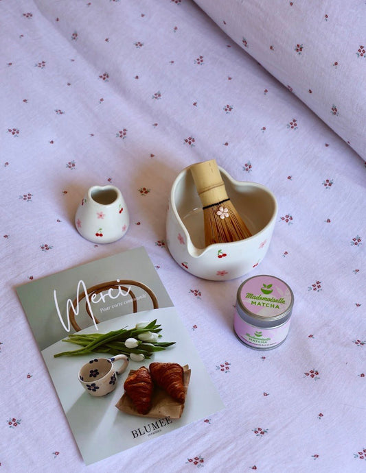 🌸🍒 Coffret Cherry Blossom + support à Chasen OFFERT - Mademoiselle Matcha
