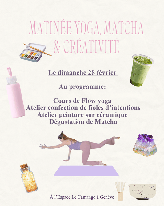 Ateliers Yoga, Matcha & Créativité 🎨 🧘‍♀️ 🍵 - Mademoiselle Matcha