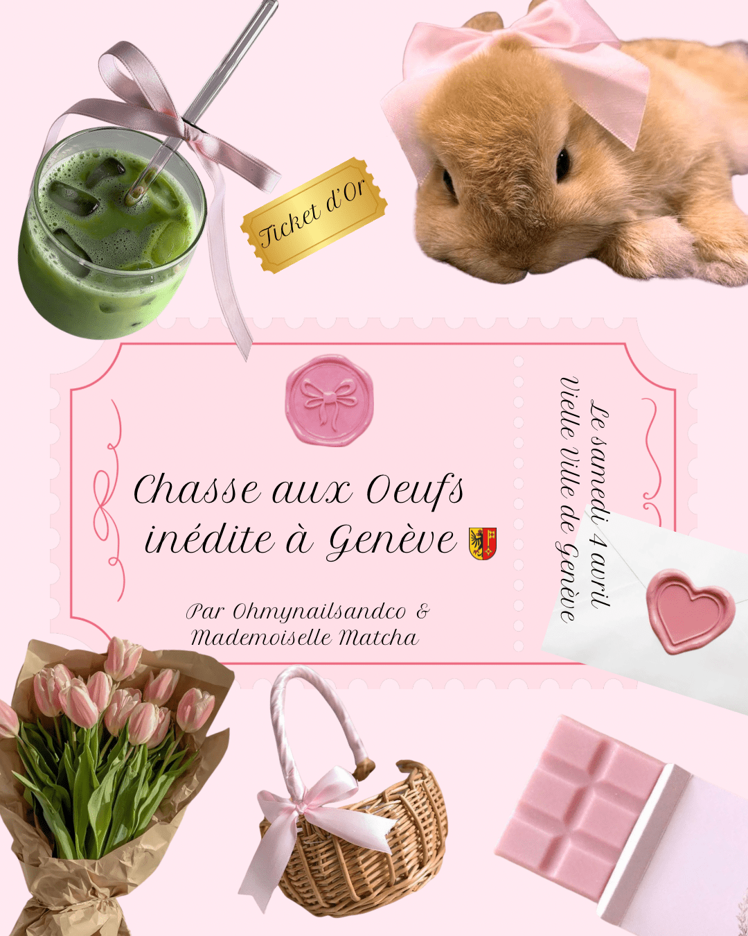 Chasse aux oeufs INEDITE dans la vielle ville de Genève 🐰🌸🐣 - Mademoiselle Matcha