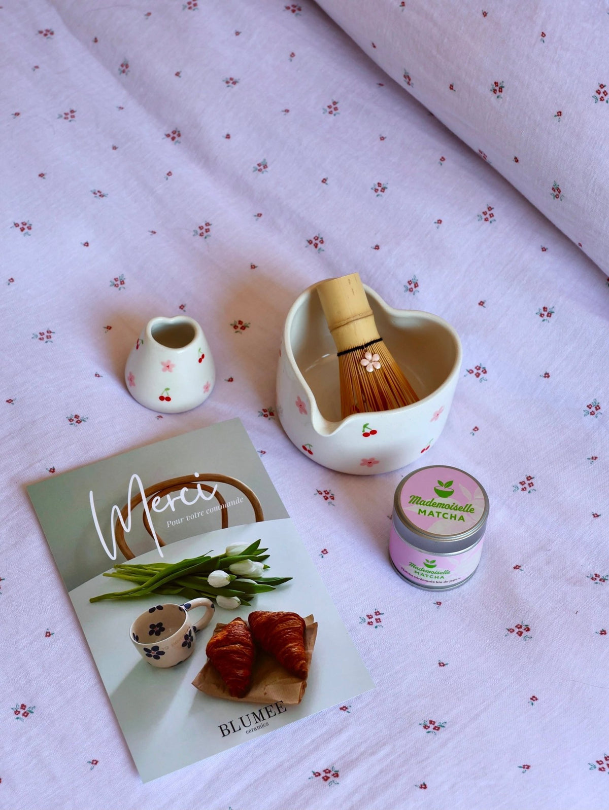 🌸🍒 Coffret Cherry Blossom + support à Chasen OFFERT - Mademoiselle Matcha