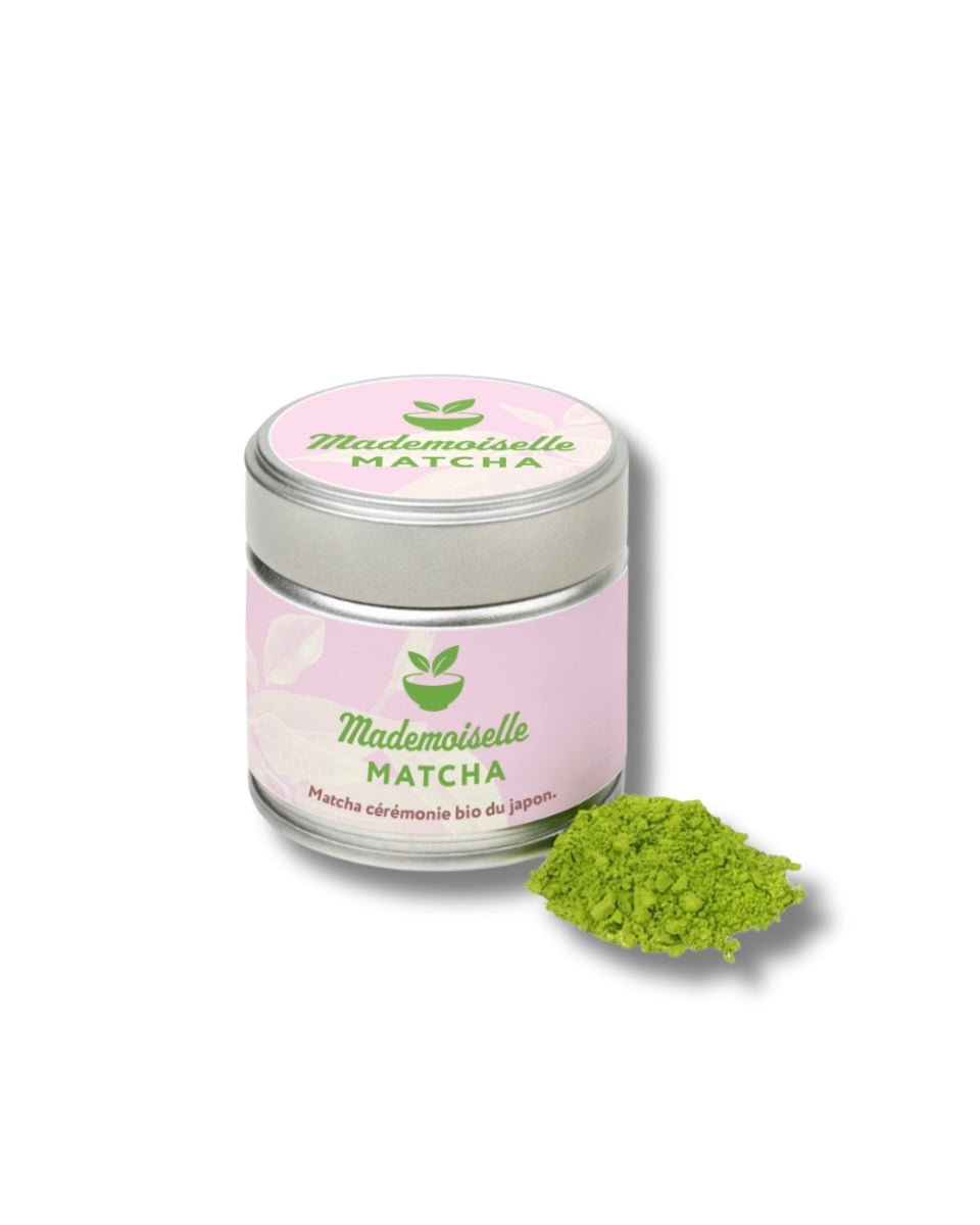 🍃Matcha de Cérémonie Bio de Grade Supérieur Précommandes exclusives avec fouet en bambou + gourde en verre OFFERT 🎁 - Mademoiselle Matcha