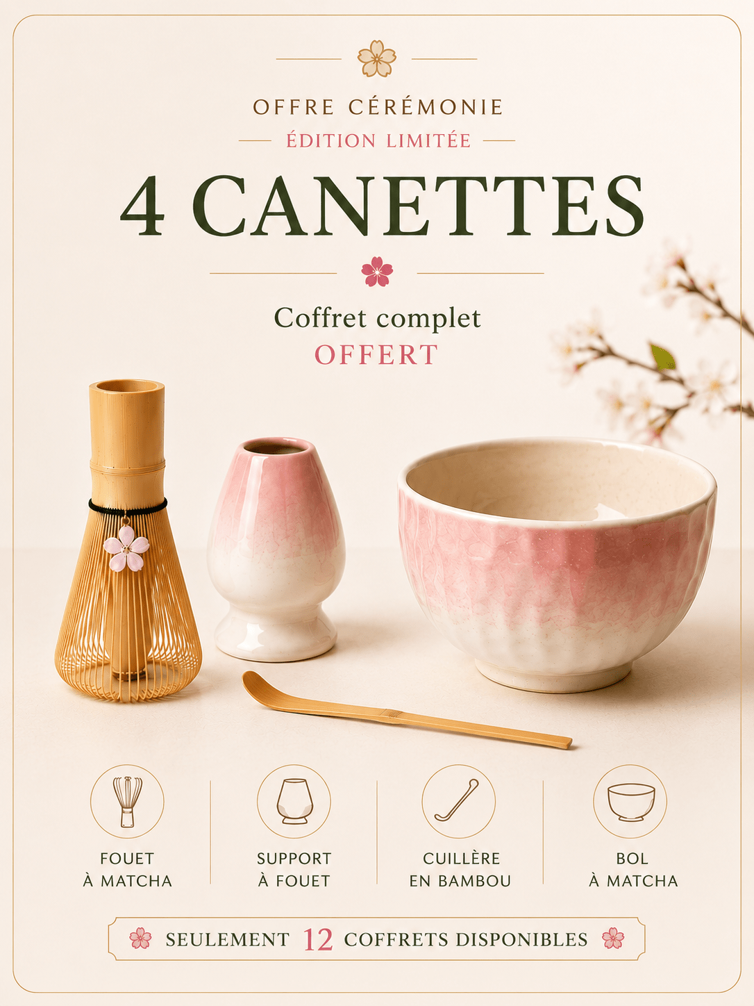 PRE ORDER Matcha Cérémonial biologique + Cadeaux Offerts - Mademoiselle Matcha