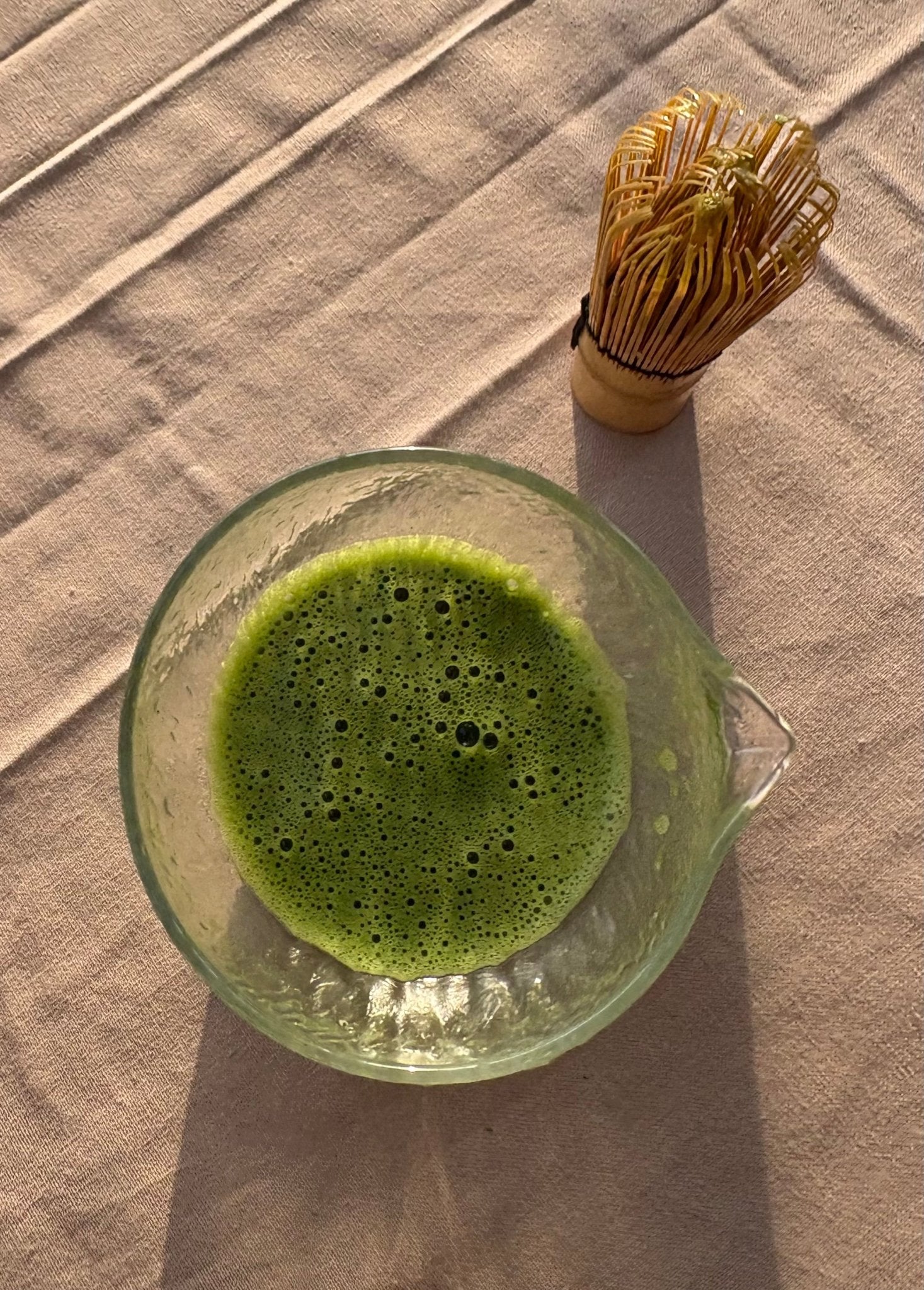 🍵 Set Traditionnel de Cérémonie du Thé Matcha 7 Pièces en Bambou et Verre - Mademoiselle Matcha